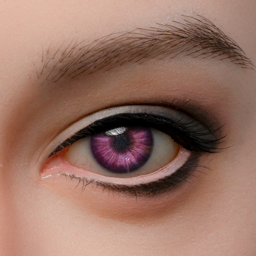 Paire de yeux violet